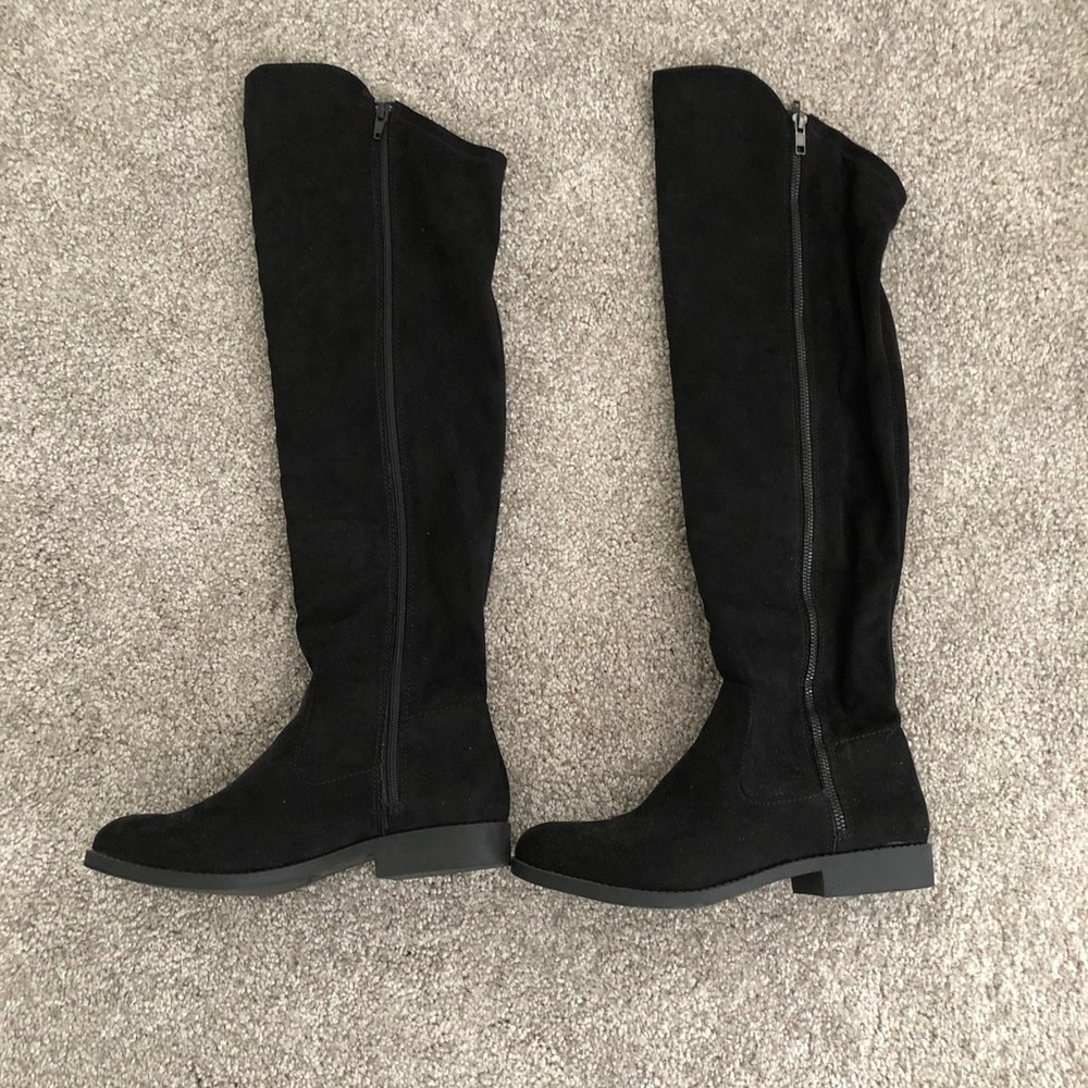 Macy’s Black over the knee boots size 9
